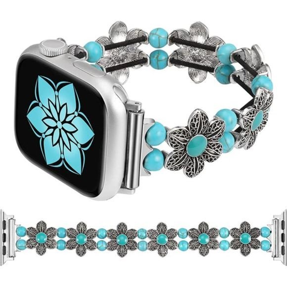 NEW Boho Luxury Floral Apple Watch Band main image 4